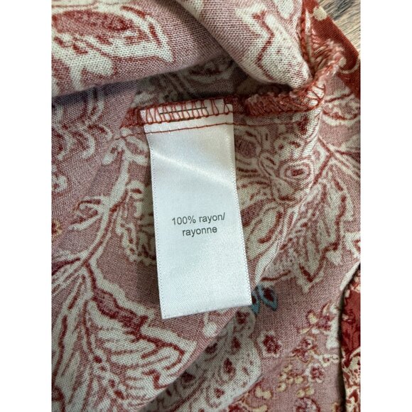 Maurices Womens Asymmetrical Hem Floral Maxi Dress Size XXL Boho Festival Soft - Picture 12 of 15